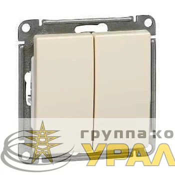 Выключатель 2-кл. СП W59 10А IP20 10AX механизм сл. кость SE VS510-252-2-86