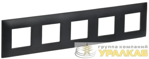 Рамка 5-м SKANDY SK-F05Bl черн. IEK 