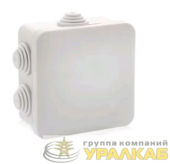 Коробка распределительная ОП 70х70х40мм 7 вводов IP55 бел. Ruvinil 67030Б