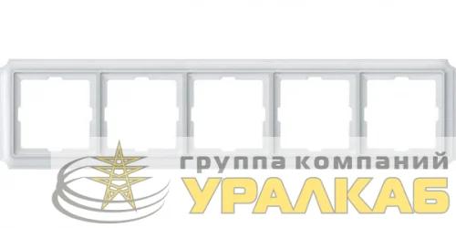Рамка 5-м Merten Antique бел. SchE MTN483519 детальная картинка