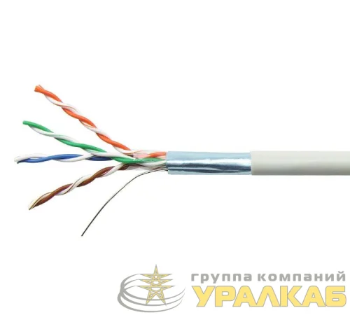 Кабель витая пара F/UTP кат.6 4х2х23AWG solid CU PVC Six сер. 305м (м) SUPRLAN 01-1020 детальная картинка