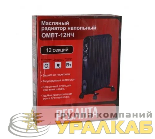 Радиатор масляный ОМПТ-12НЧ Ресанта 