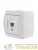Розетка компьютерная 1-м ОП Nata RJ45 бел. LEZARD 710-0200-139 детальная картинка