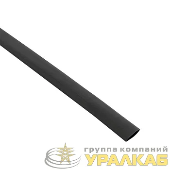 Трубка термоусадочная ТУТк с клеевым слоем нг 12/4 черн. 1м (уп.10м) PROxima EKF tut-k12-b