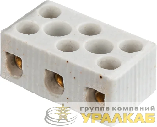 Колодка зажимная винтовая керамическая КЗВ 61 711 NTB-HCR-3-35/WH (уп.20шт) Navigator 61711 детальная картинка