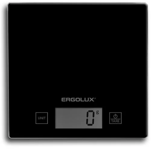 Весы кухонные ELX-SK01-С02 до 5кг 150х150мм черн. Ergolux 13598 детальная картинка