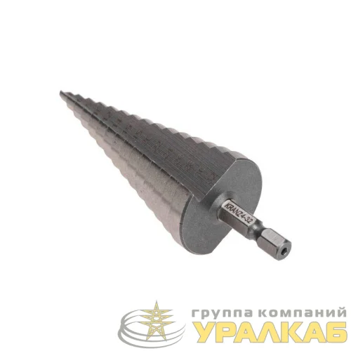 Сверло по металлу ступенчатое 4.0-32.0мм Kranz KR-12-6603 детальная картинка
