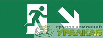 Этикетка самоклеящаяся "Фигура/стрелка вниз вправо" ДПА IP20/54 IEK 