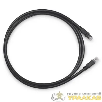 Патч-корд F/UTP кат.6A PC-ARM-FTP-RJ45-Cat.6a-1.5m-PE 2xRJ45/8p8c экранир. армированный гофрированной стальной лентой РЕ внешн. 1.5м черн. Cabeus 10138c