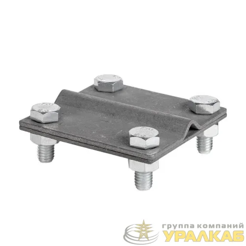 Зажим универсальный полоса-прут П-40 (4 отверстия пластина 70х70мм) HZ EKF lp-55922