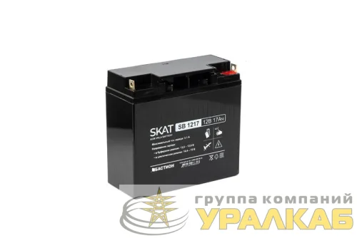 Аккумулятор 12В 17А.ч макс. ток заряда 5.1А SKAT SB 1217 Бастион 2536 детальная картинка