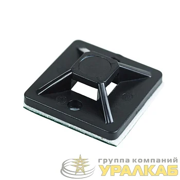 Площадка самоклеящаяся 20х20мм черн. (уп.10шт) Rexant 07-2021-10