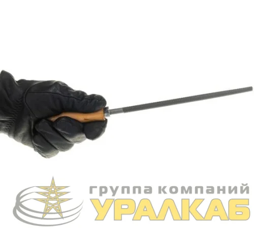 Напильник 200мм круглый деревянная рукоятка Вихрь 73/6/4/4 детальная картинка