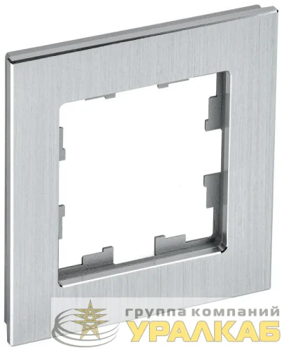 Рамка 1-м BRITE РУ-1-1-БрА металл алюм. IEK BR-M12-M-K47 детальная картинка