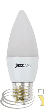 Лампа светодиодная PLED-SP 7Вт C37 свеча 3000К тепл. бел. E27 530лм 230В JazzWay 1027825-2