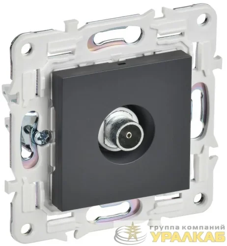 Розетка TV оконечная SKANDY SK-A12T титан IEK 