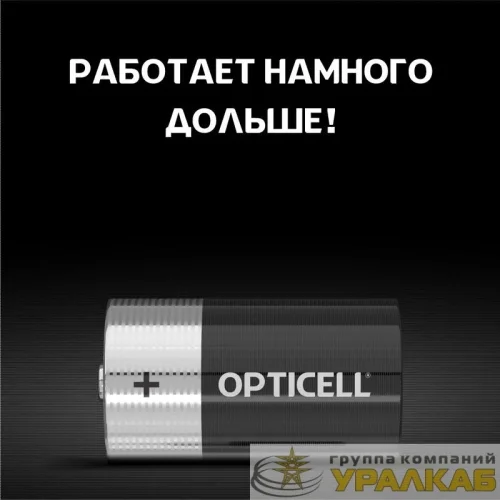 Элемент питания алкалиновый D/LR20 1.5В (блист. 2шт) Basic Opticell /6051005