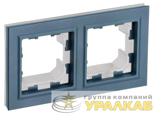 Рамка 2-м IP44 BRITE РУ-2-БрМ-44 маренго IEK BR-M22-44-K35 детальная картинка