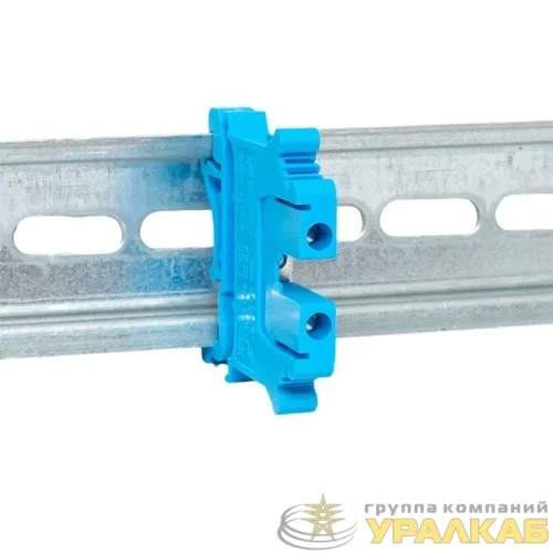 Колодка клеммная винтовая 4 UT син. EKF 