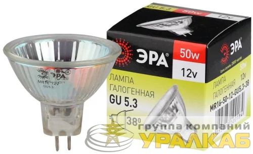 Лампа галогенная GU5.3-MR16-50W-12V-Cl ЭРА C0027358 детальная картинка