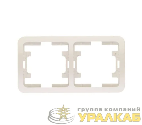 Рамка 2-м Mimoza горизонт. бел. Makel 22012 детальная картинка