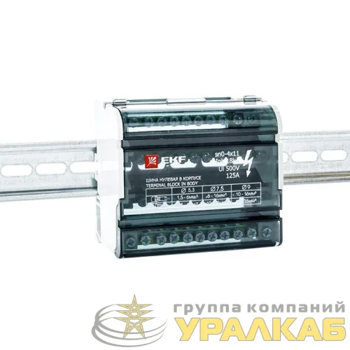 Шина нулевая в корпусе 4х11 EKF sn0-4x11 детальная картинка