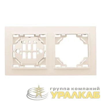 Рамка 2-м Минск горизонтальная беж. EKF ERM-G-302-20
