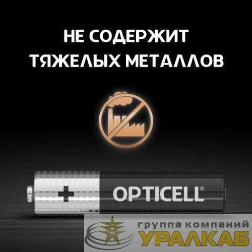 Элемент питания алкалиновый AAA/LR03 (блист. 12шт) Basic Opticell 5051011 детальная картинка