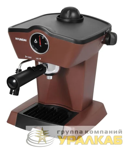 Кофеварка эспрессо HEM-2311 800Вт корич. HYUNDAI 1430158 детальная картинка
