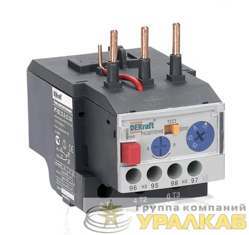 Реле тепловое РТ-03 23.0-32.0А для контакторов 25-32А DEKraft 23122DEK детальная картинка