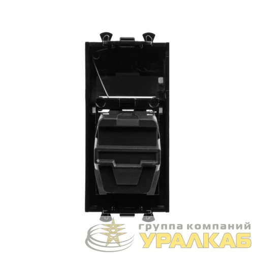 Розетка USB 3.0 1мод. Avanti "Черный квадрат" тип А-А модульная DKC 4402301 детальная картинка