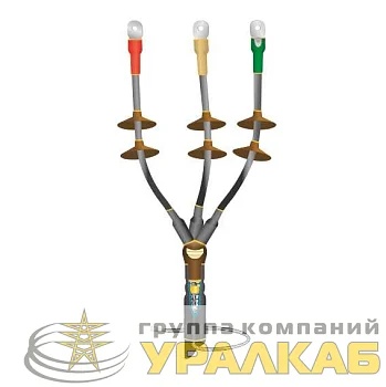 Муфта кабельная концевая наружн. установки 10кВ КНТпН 3х(70-120мм) с болт. наконечн. Нева-Транс Комплект 22020121