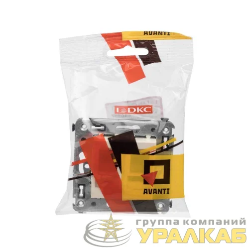 Розетка 2-м RJ-45 СП кат.5e экранированная Avanti "Ванильная дымка" DKC 4405364 детальная картинка