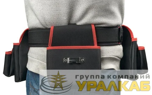 Сумка-пояс двухсекционная усиленная с двухшпеньковым ремнем С-12 Master EKF c-12 детальная картинка