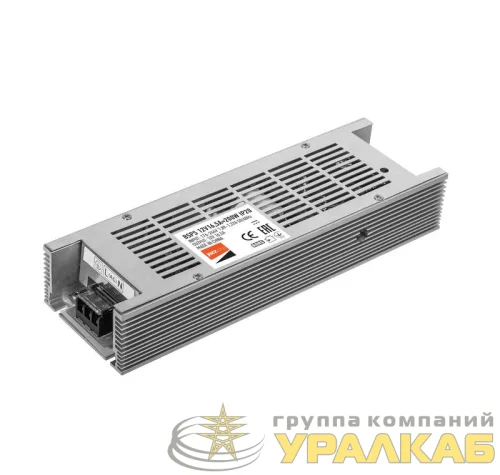 Блок питания для светодиодной ленты 200Вт 16.5А 12В IP20 BSPS метал. JazzWay 2859433A детальная картинка