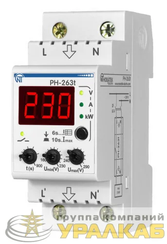 Реле напряжения PH-263 T НовАтек-Электро 3425600263т детальная картинка