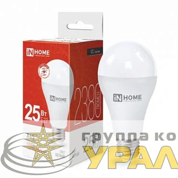 Лампа светодиодная LED-A65-VC 25Вт грушевидная 4000К нейтр. бел. E27 2380лм 230В IN HOME 4690612024080