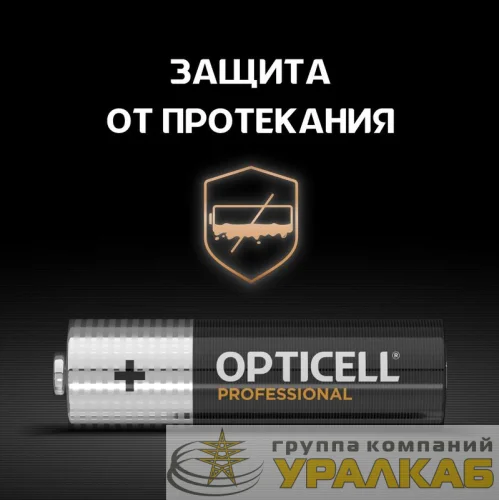 Элемент питания алкалиновый AA/LR6 (блист. 6шт) Professional Opticell 