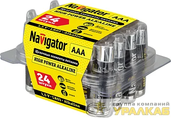 Элемент питания алкалиновый AAA/LR03 94 787 NBT-NE-LR03-BOX24 (уп.24шт) Navigator 94787