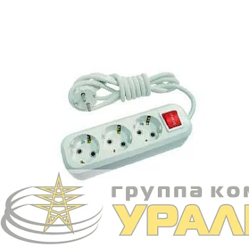 Удлинитель 3х2м с заземл. 16А IP20 с выкл. Makel MGP212