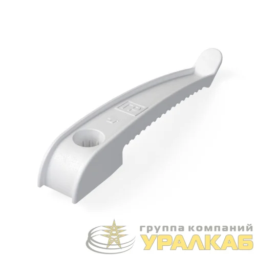 Держатель кабеля односторонний для прямого монтажа бел. (уп.20шт) Промрукав 