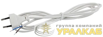 Шнур для бра 1.8м ШВВП 2х0.5 бел. UX-ШВВП-1.8m-W ЭРА Б0044069