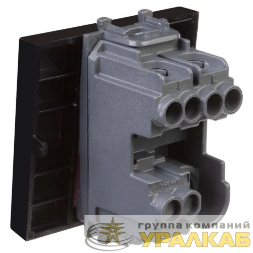 Кнопка 2мод. 16А Avanti "Черный квадрат" DKC 