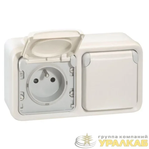 Коробка установочная ОП 2-м Plexo горизонт. бел. Leg 