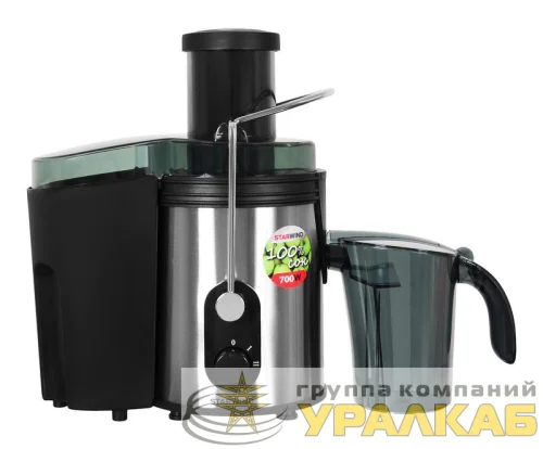 Соковыжималка центробежная SJ 2414 800Вт рез.сок.:500мл. серебр./черн. STARWIND 1492053 детальная картинка