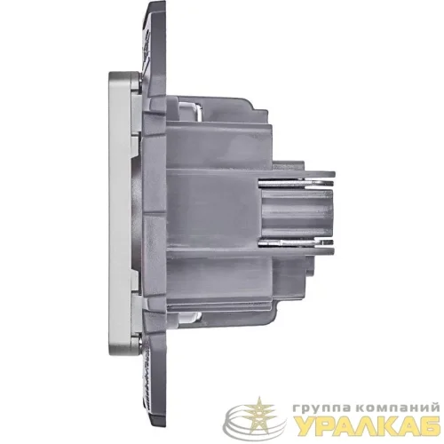 Розетка 1-м СП Inspiria 16А IP20 250В 2P механизм алюм. IEK 