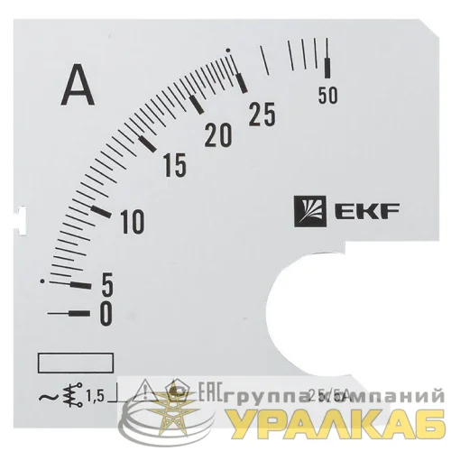 Шкала сменная для A721 25/5А-1.5 PROxima EKF s-a721-25 детальная картинка
