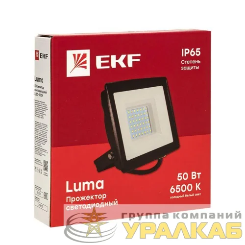 Прожектор светодиодный СДО-3004 50Вт 6500К IP65 Basic EKF FLL-3004-50-6500 детальная картинка