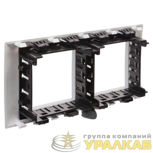 Рамка-суппорт 4мод. Avanti для In-liner Front серебристый металлик DKC 4404914 детальная картинка