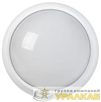 Светильник светодиодный ДПО 5010 8Вт 4000К IP65 круг бел. IEK LDPO0-5010-08-4000-K01